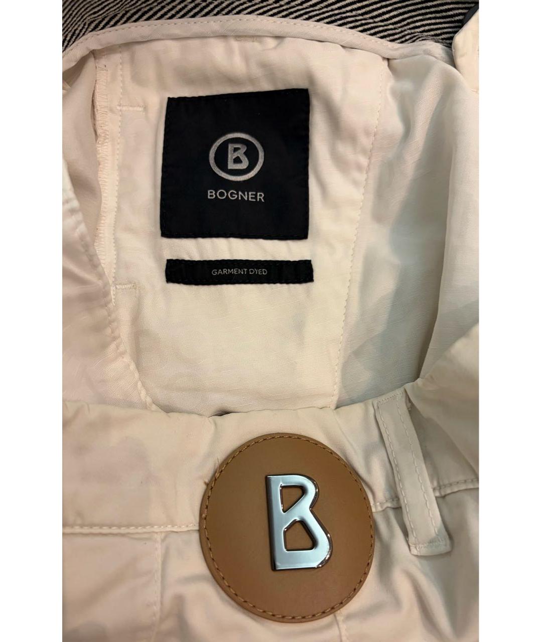 BOGNER Бежевые хлопковые шорты, фото 5