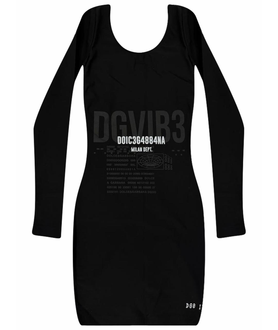 DOLCE&GABBANA Черное вискозное вечернее платье, фото 1