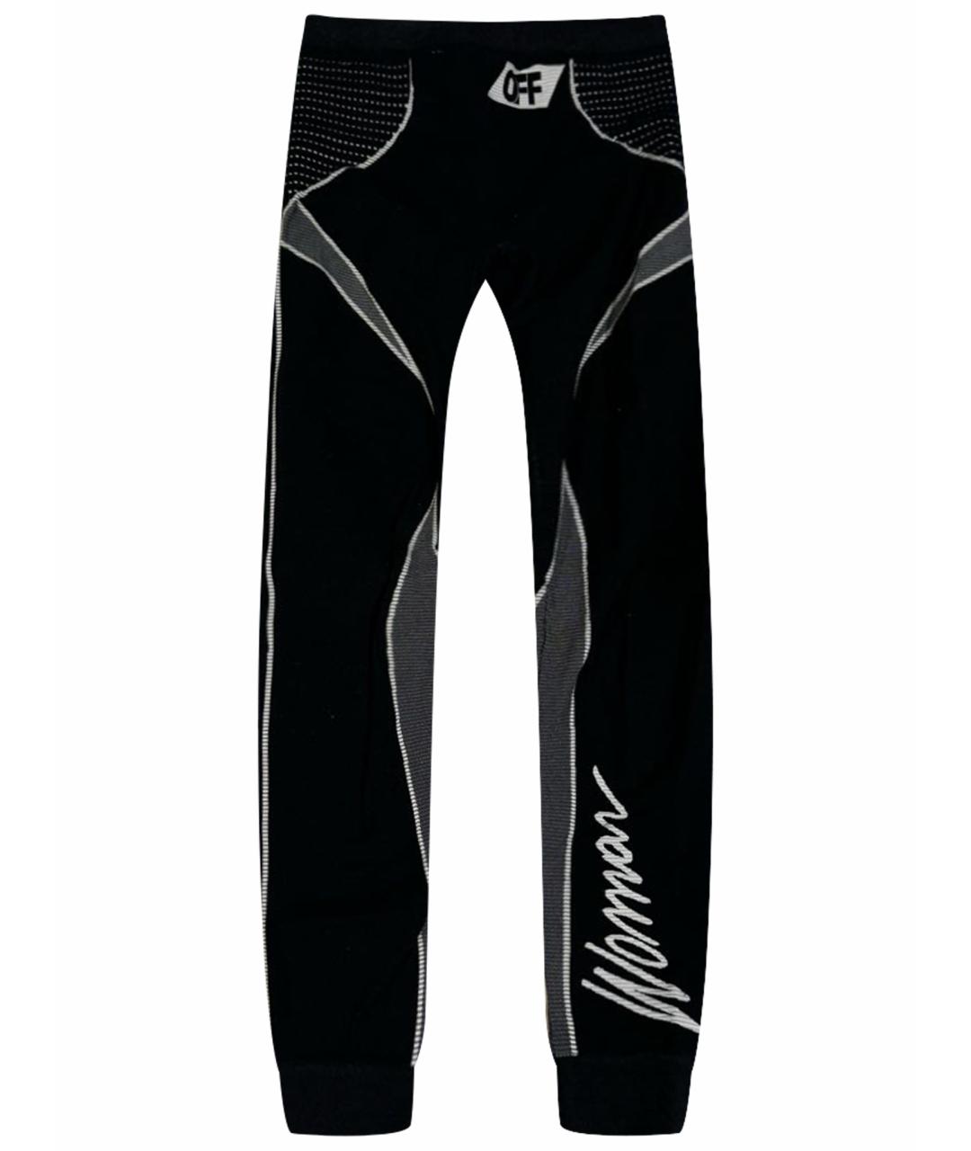 OFF-WHITE Черные полиамидовые леггинсы и велосипедки, фото 1