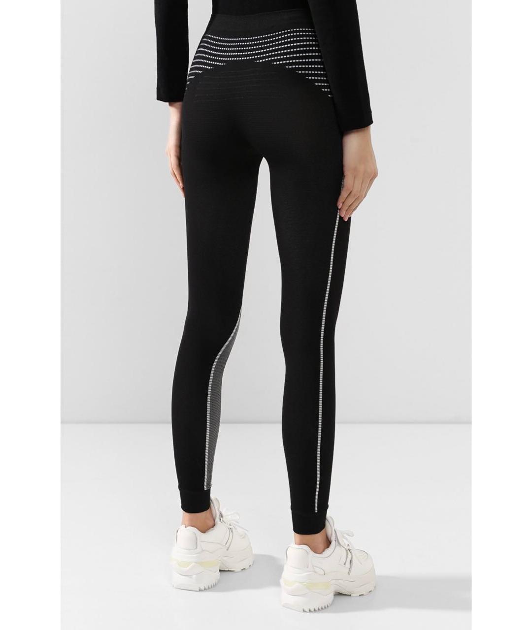 OFF-WHITE Черные полиамидовые леггинсы и велосипедки, фото 8