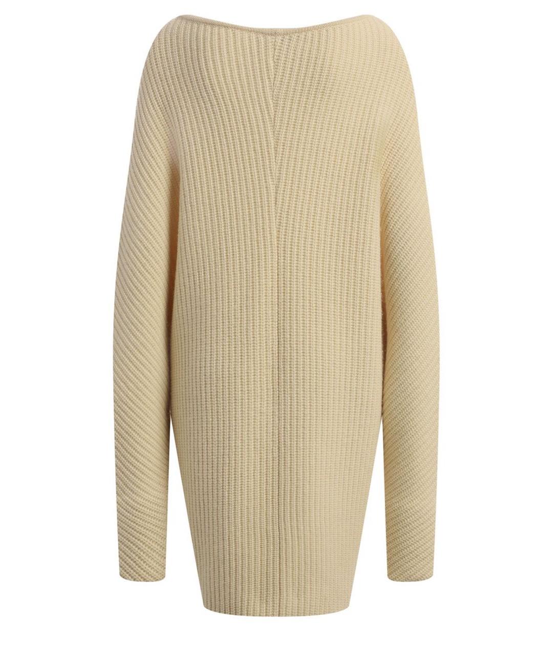 CHRISTIAN DIOR Бежевое шерстяное повседневное платье, фото 2