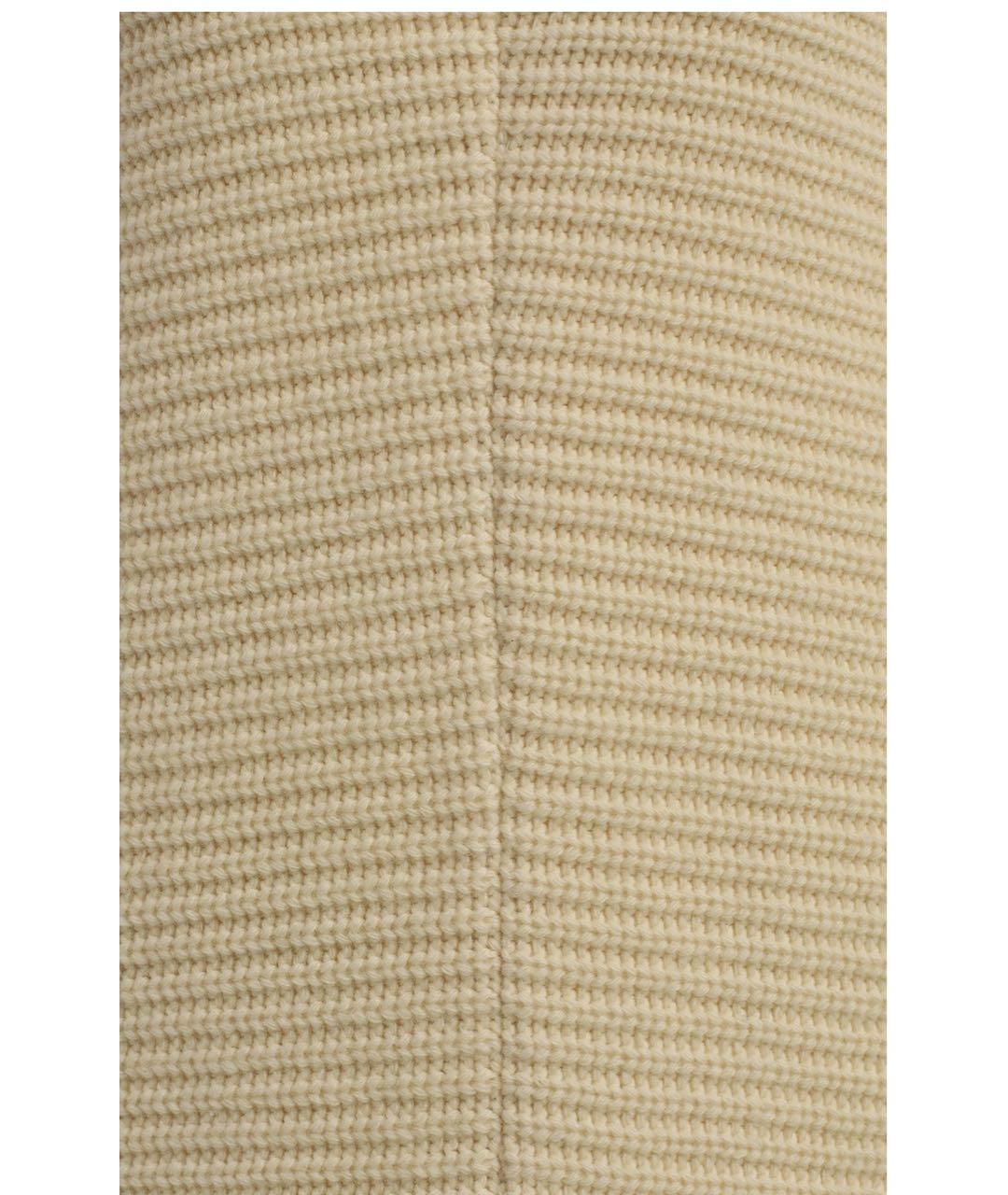 CHRISTIAN DIOR Бежевое шерстяное повседневное платье, фото 3