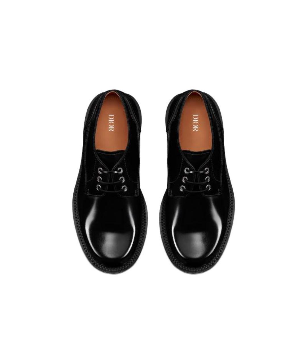 CHRISTIAN DIOR Черные кожаные туфли, фото 5