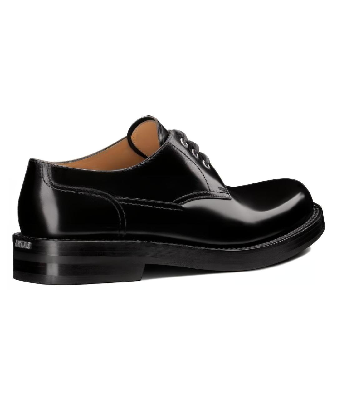 CHRISTIAN DIOR Черные кожаные туфли, фото 3