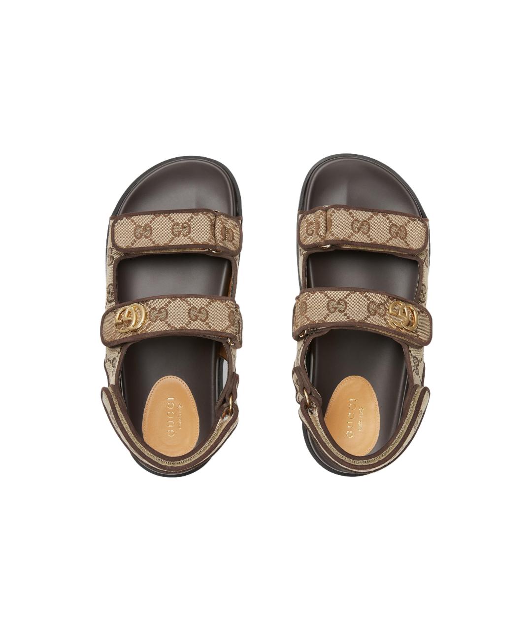 GUCCI Коричневые сандалии, фото 3