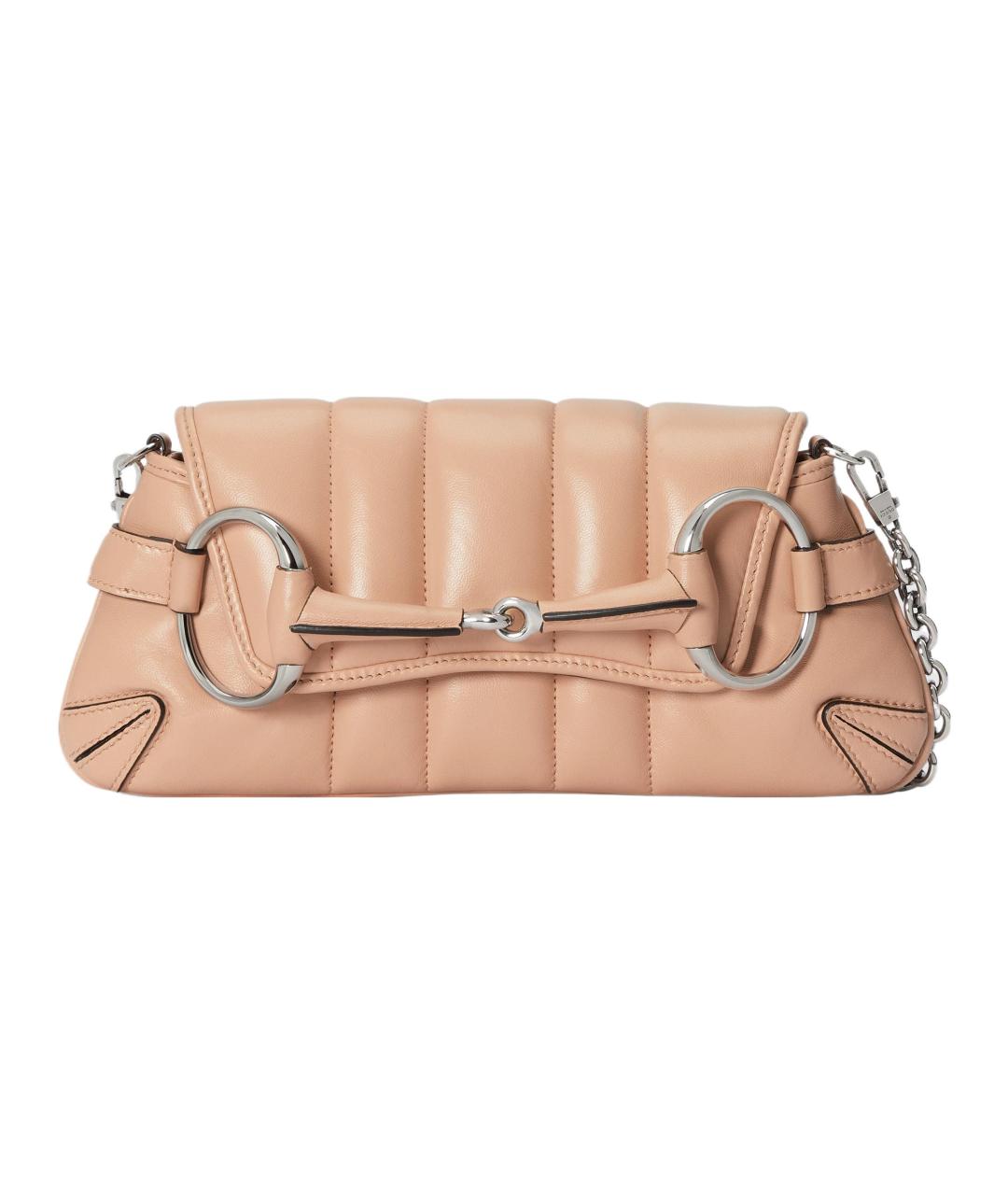 GUCCI Бежевая кожаная сумка через плечо, фото 1