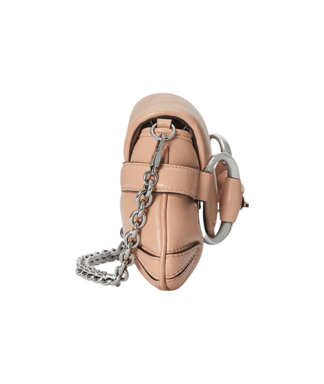 GUCCI Бежевая кожаная сумка через плечо, фото 5