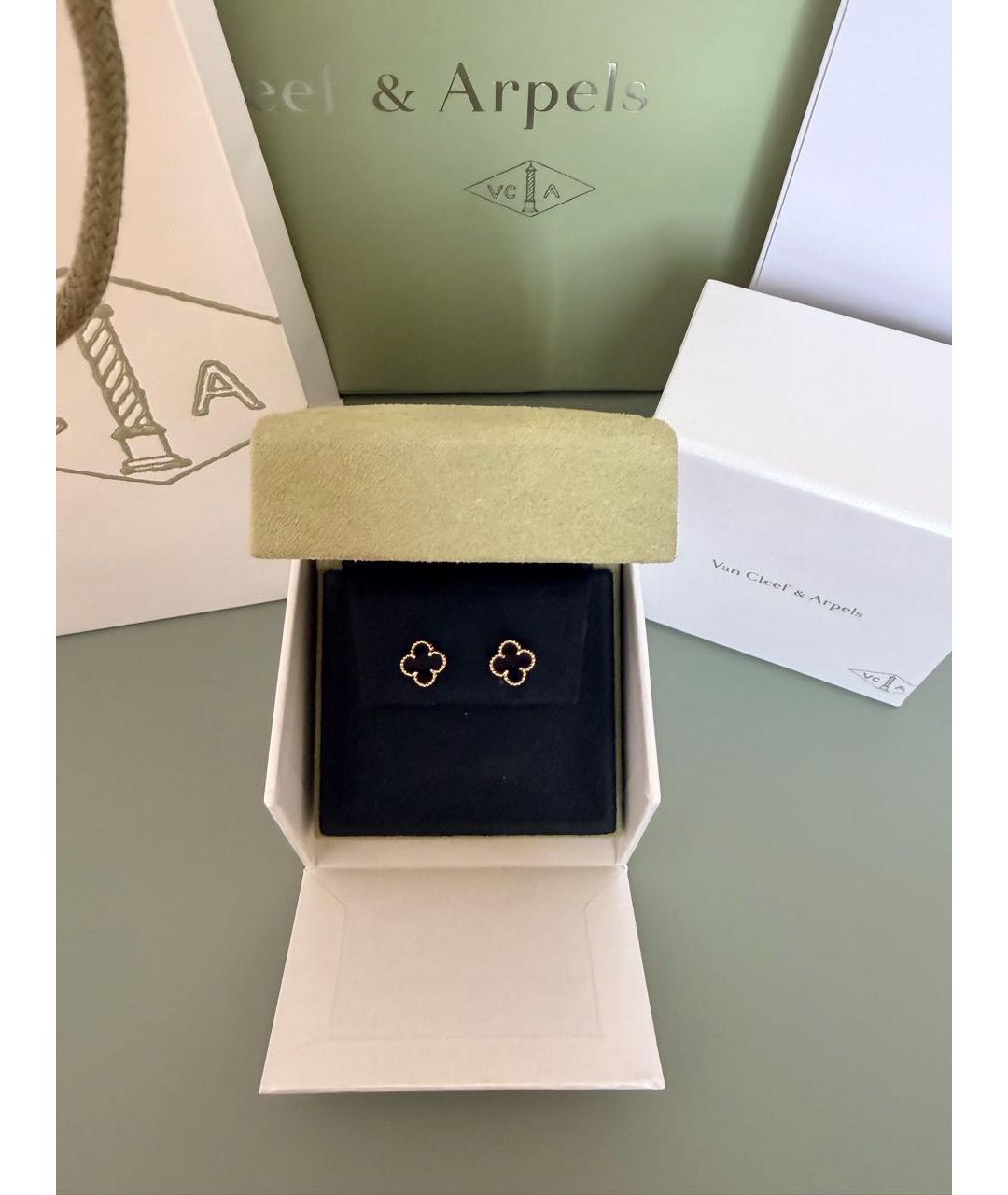 VAN CLEEF & ARPELS Золотые серьги из желтого золота, фото 2