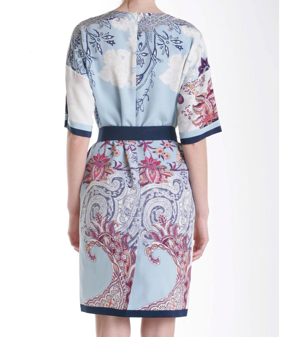 ETRO Мульти шелковое коктейльное платье, фото 4