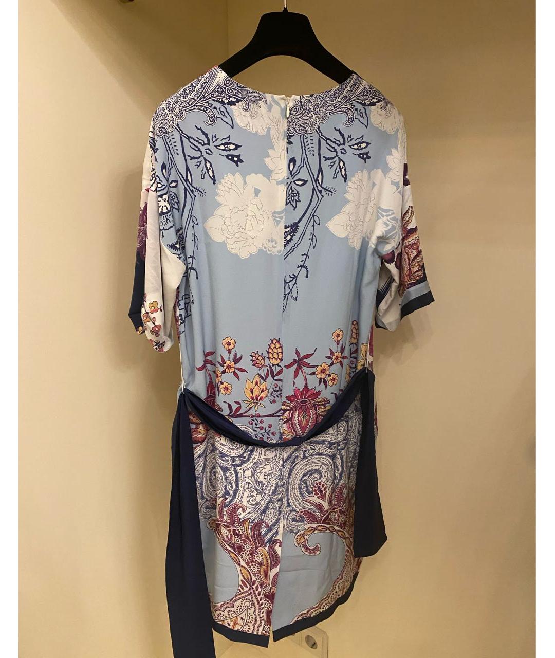 ETRO Мульти шелковое коктейльное платье, фото 6