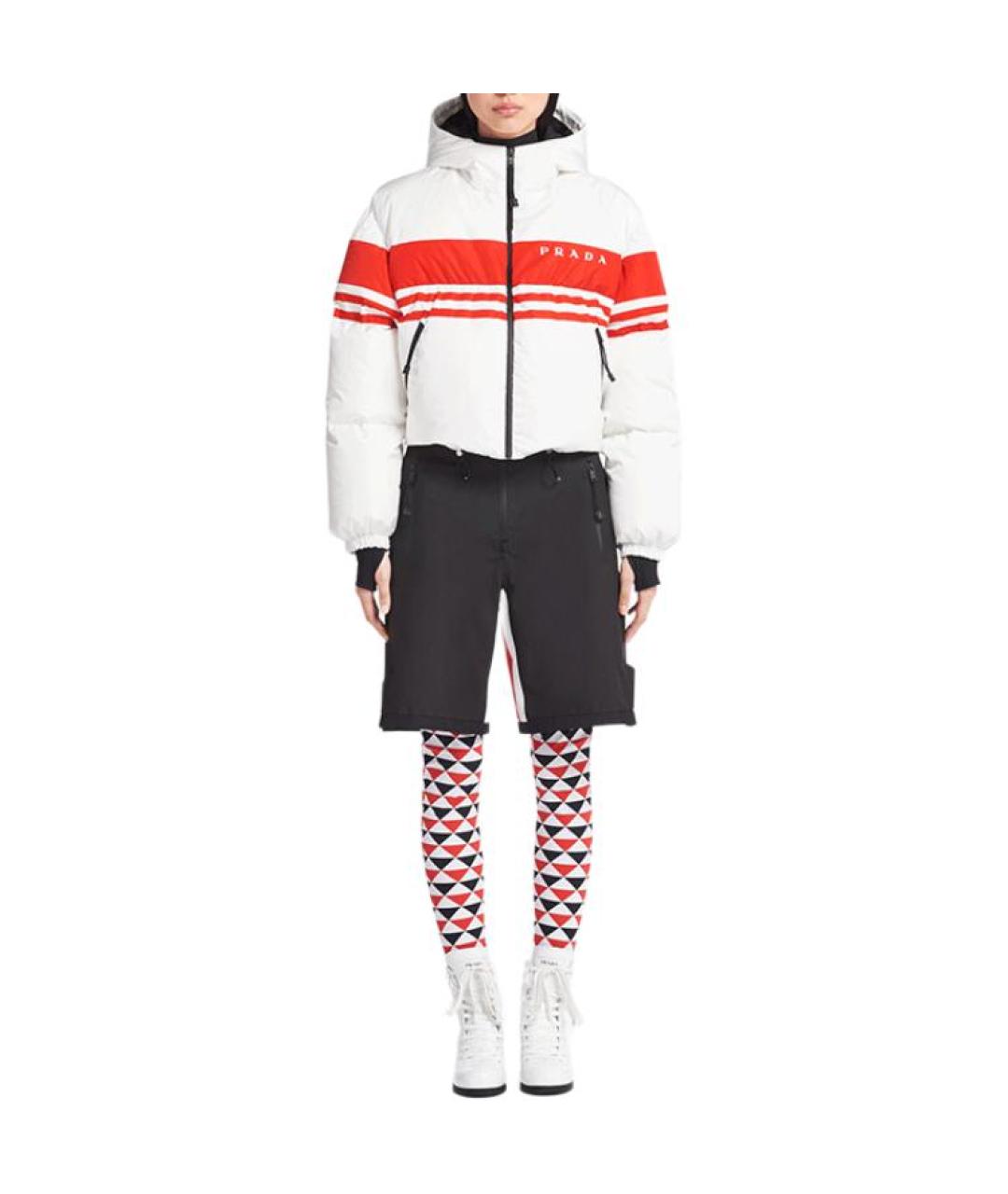 PRADA Белая полиамидовая куртка, фото 2