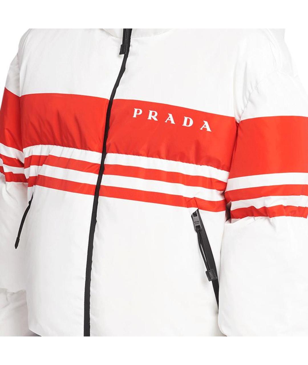 PRADA Белая полиамидовая куртка, фото 5