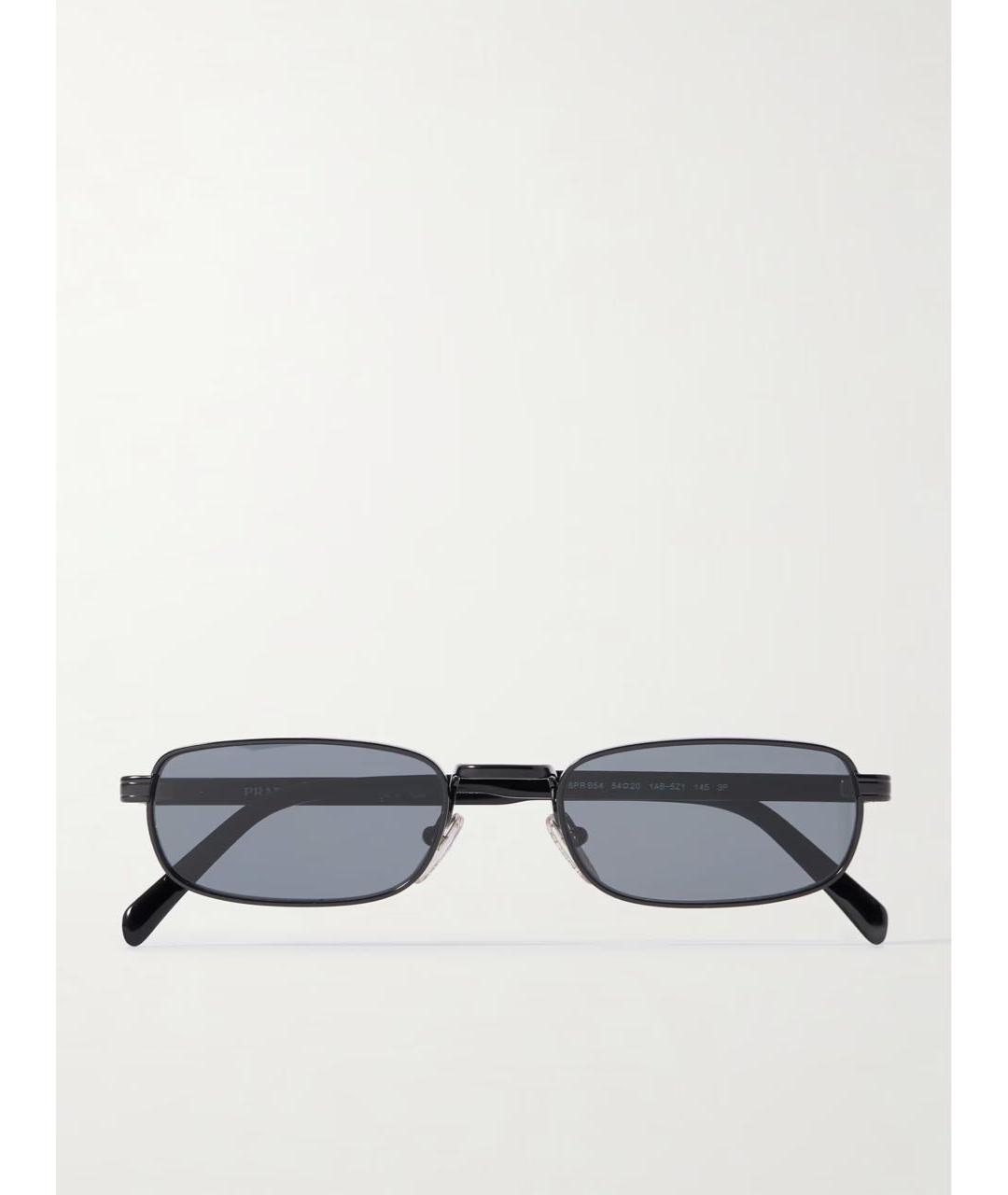 PRADA Черные металлические солнцезащитные очки, фото 8