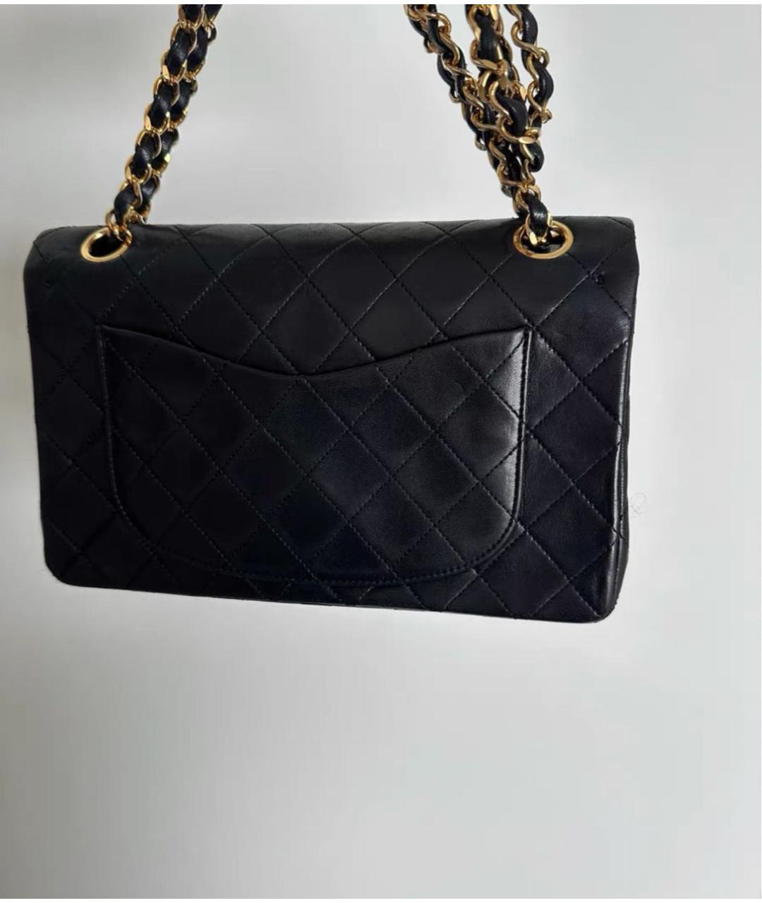 CHANEL Черная кожаная сумка через плечо, фото 3