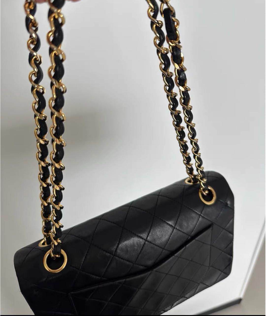 CHANEL Черная кожаная сумка через плечо, фото 4