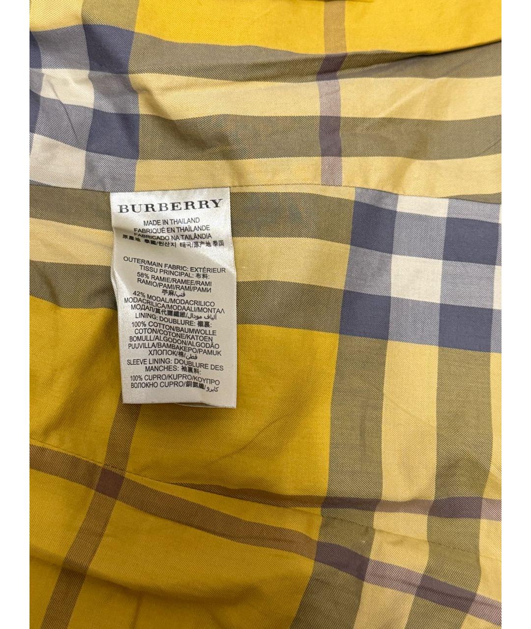 BURBERRY Бежевый хлопковый жакет/пиджак, фото 4