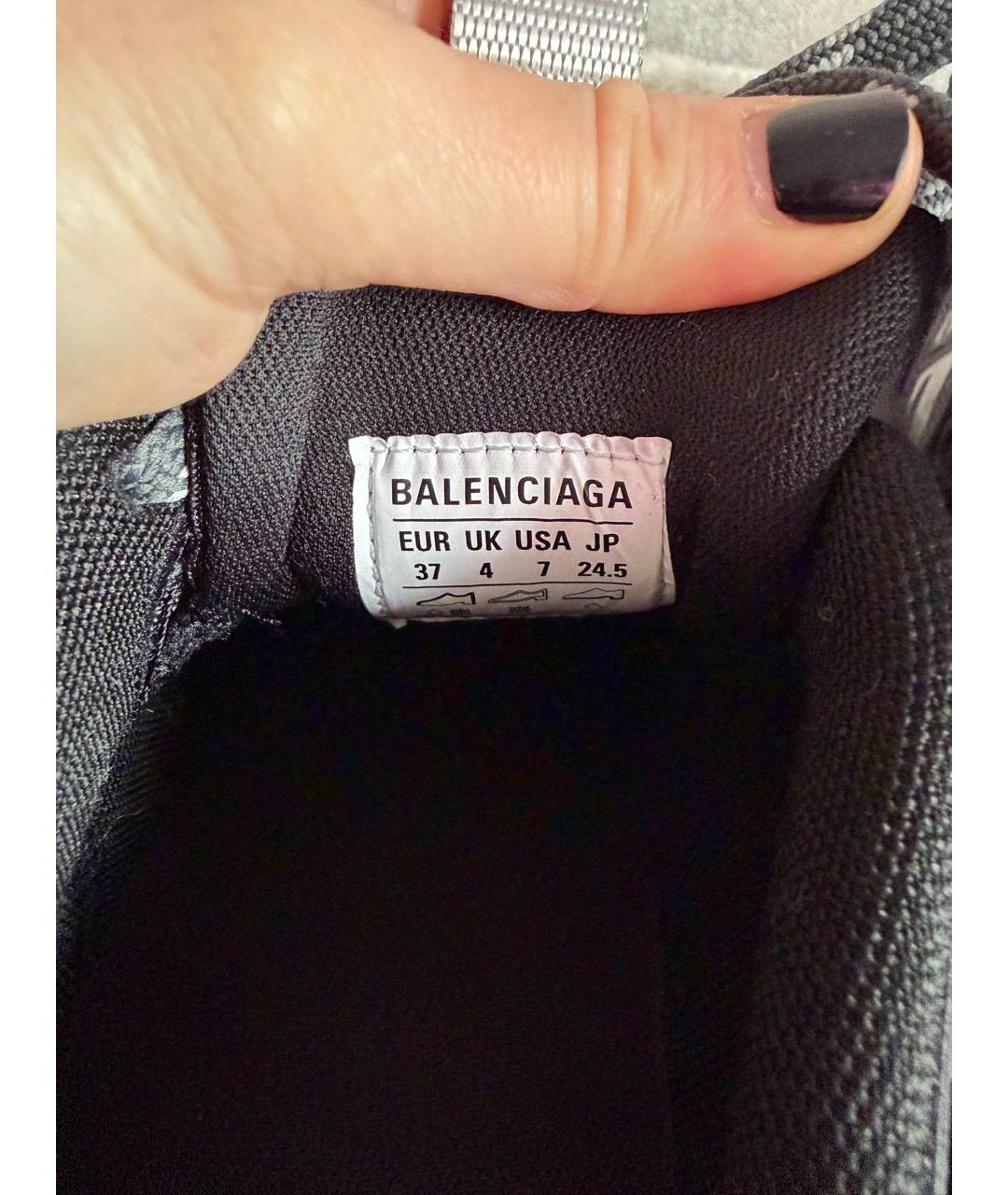 BALENCIAGA Серые текстильные кроссовки, фото 5