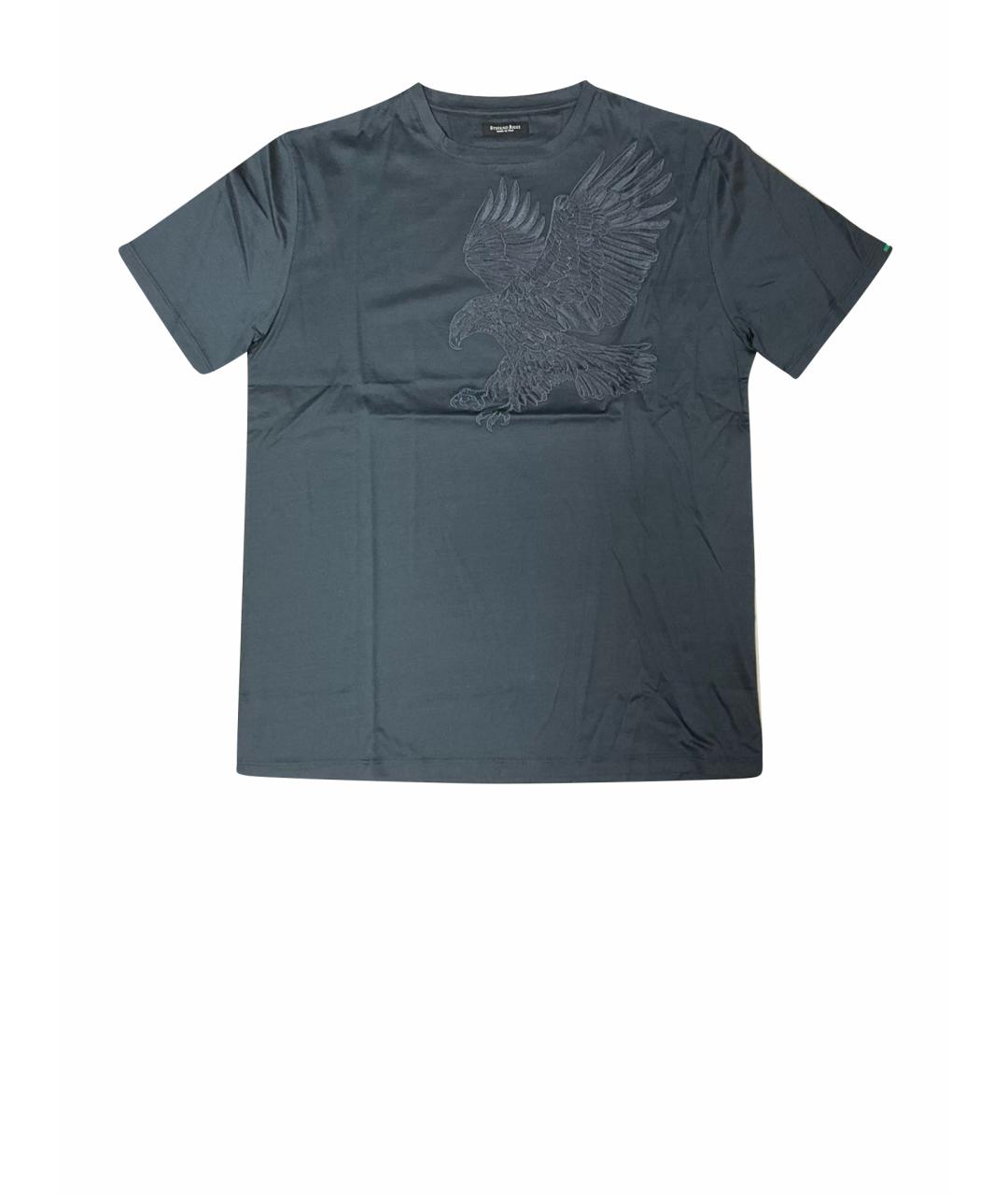 STEFANO RICCI Серая хлопковая футболка, фото 1