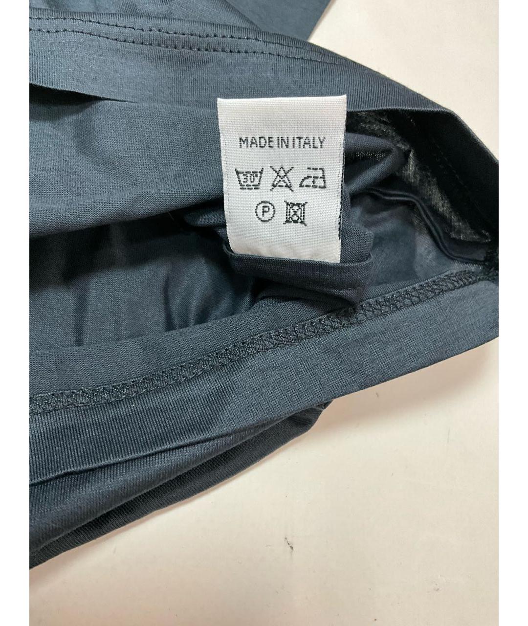 STEFANO RICCI Серая хлопковая футболка, фото 6