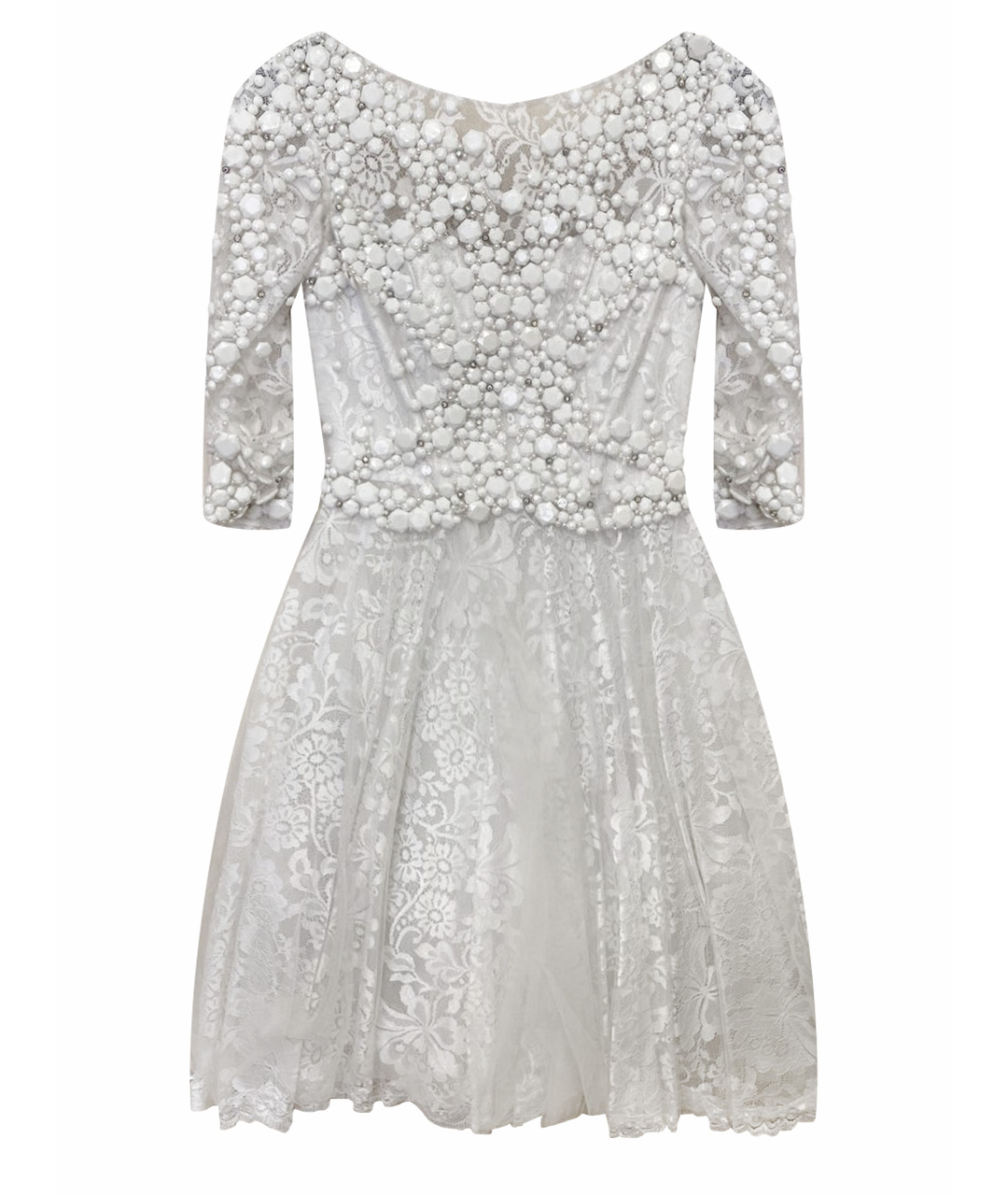 SHERRI HILL Белое полиэстеровое повседневное платье, фото 1