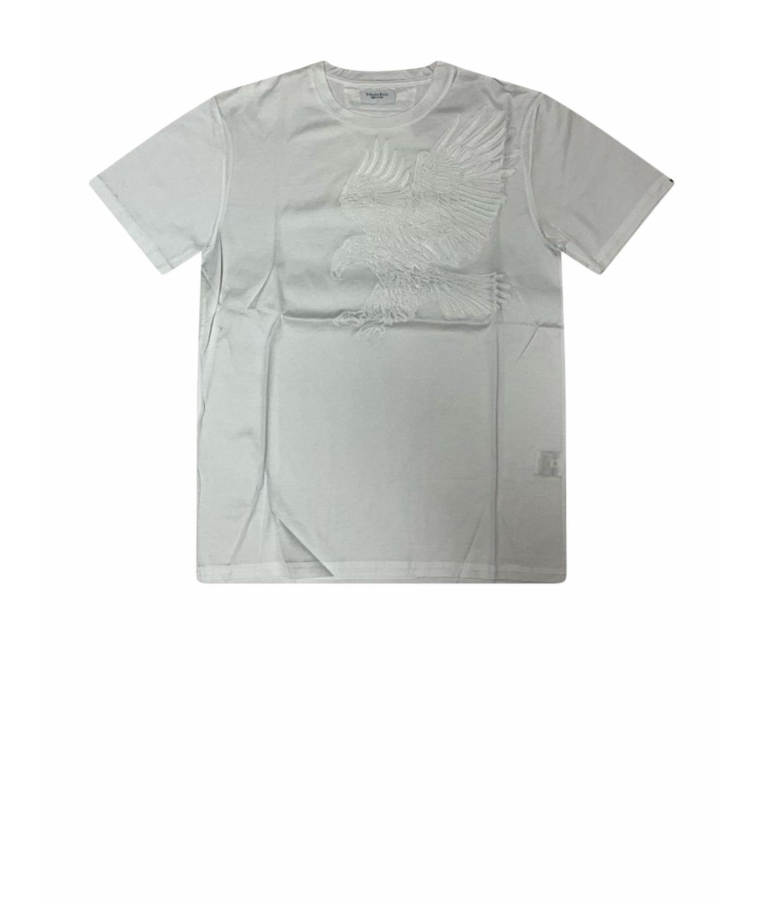 STEFANO RICCI Белая хлопковая футболка, фото 1