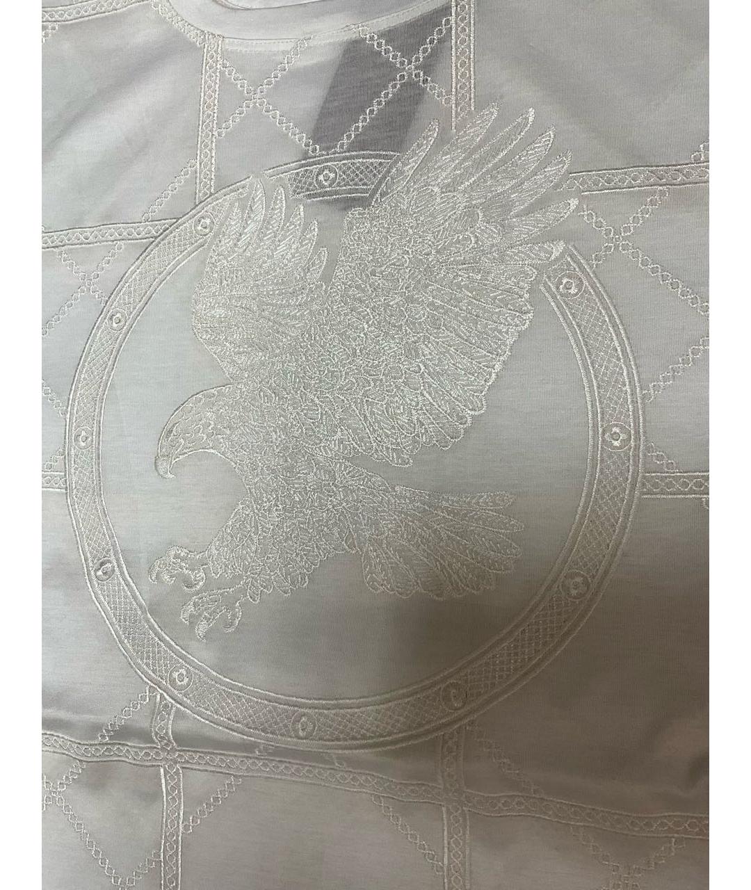 STEFANO RICCI Белая хлопковая футболка, фото 2