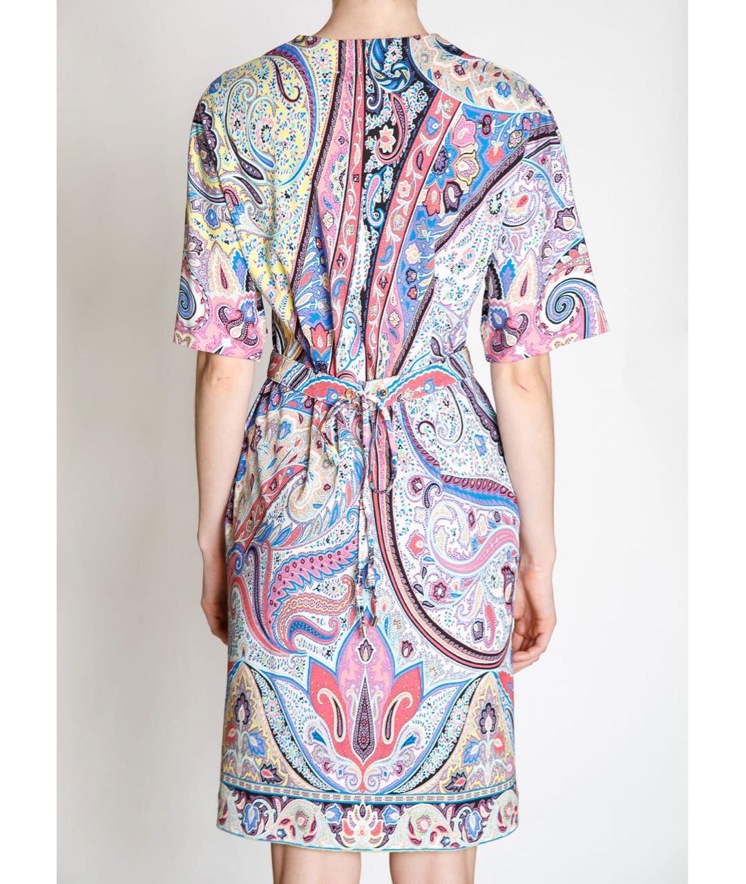 ETRO Мульти хлопковое повседневное платье, фото 4