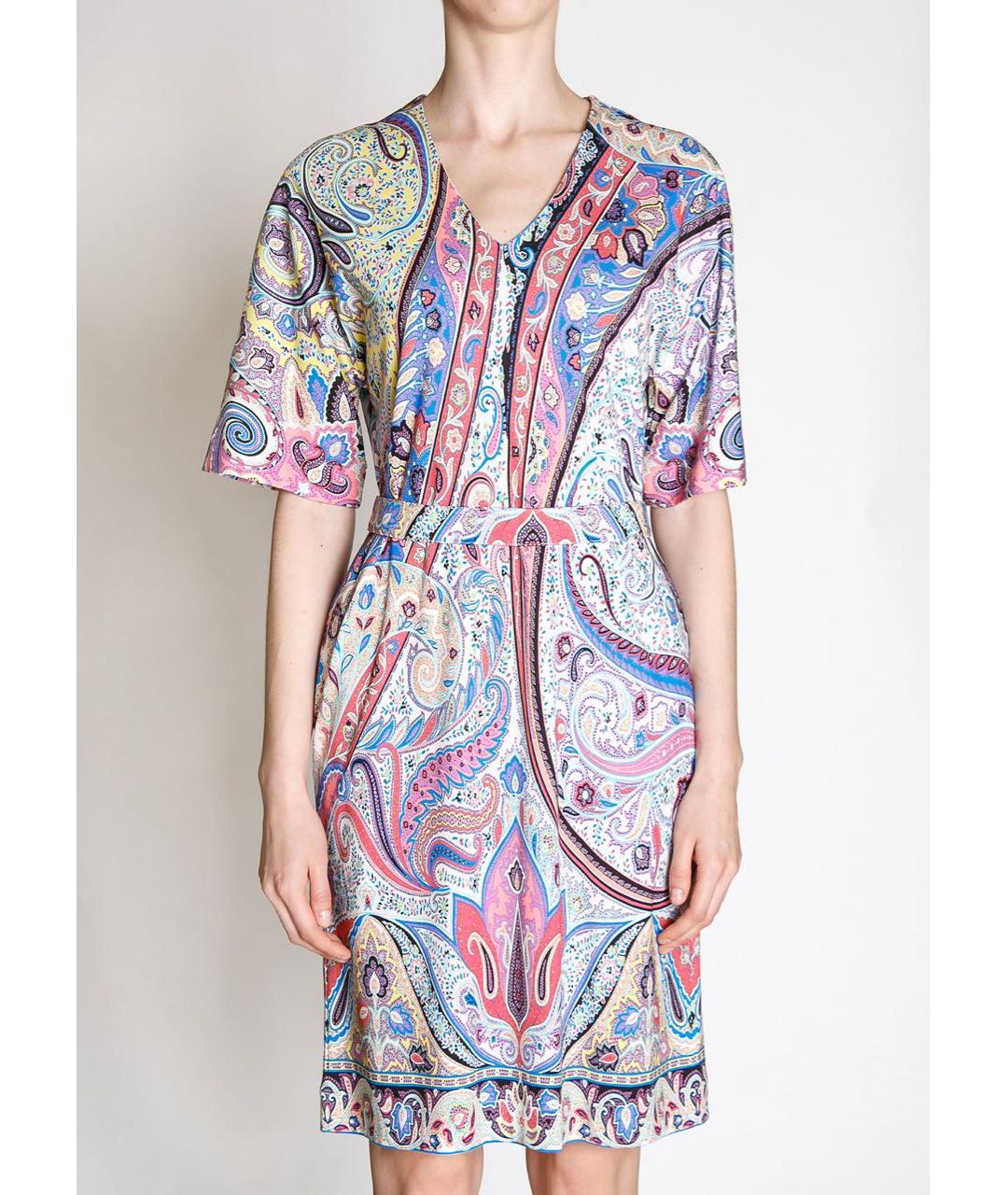 ETRO Мульти хлопковое повседневное платье, фото 3