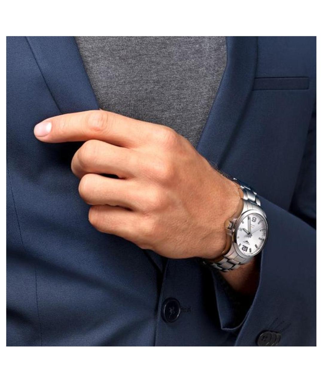 LONGINES Серебряные стальные часы, фото 4