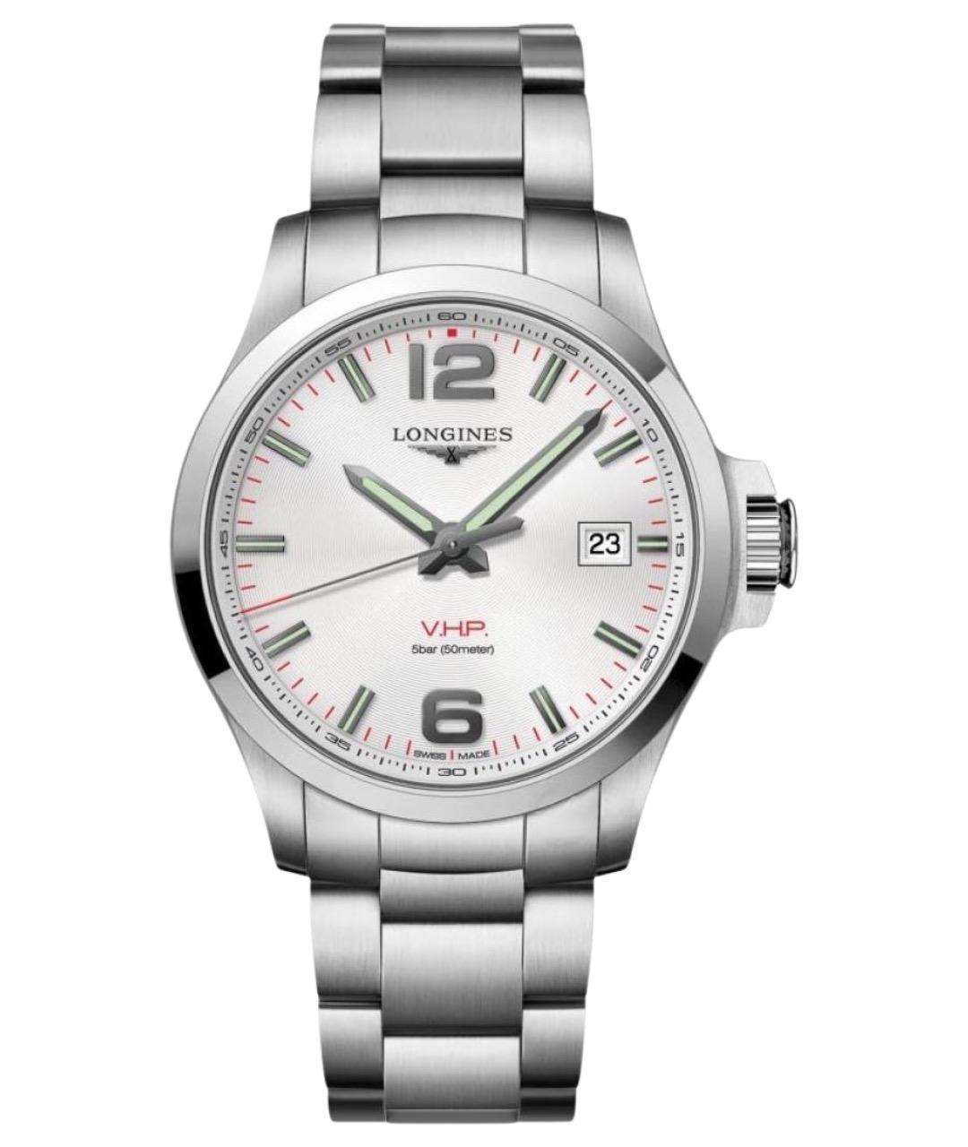 LONGINES Серебряные стальные часы, фото 1