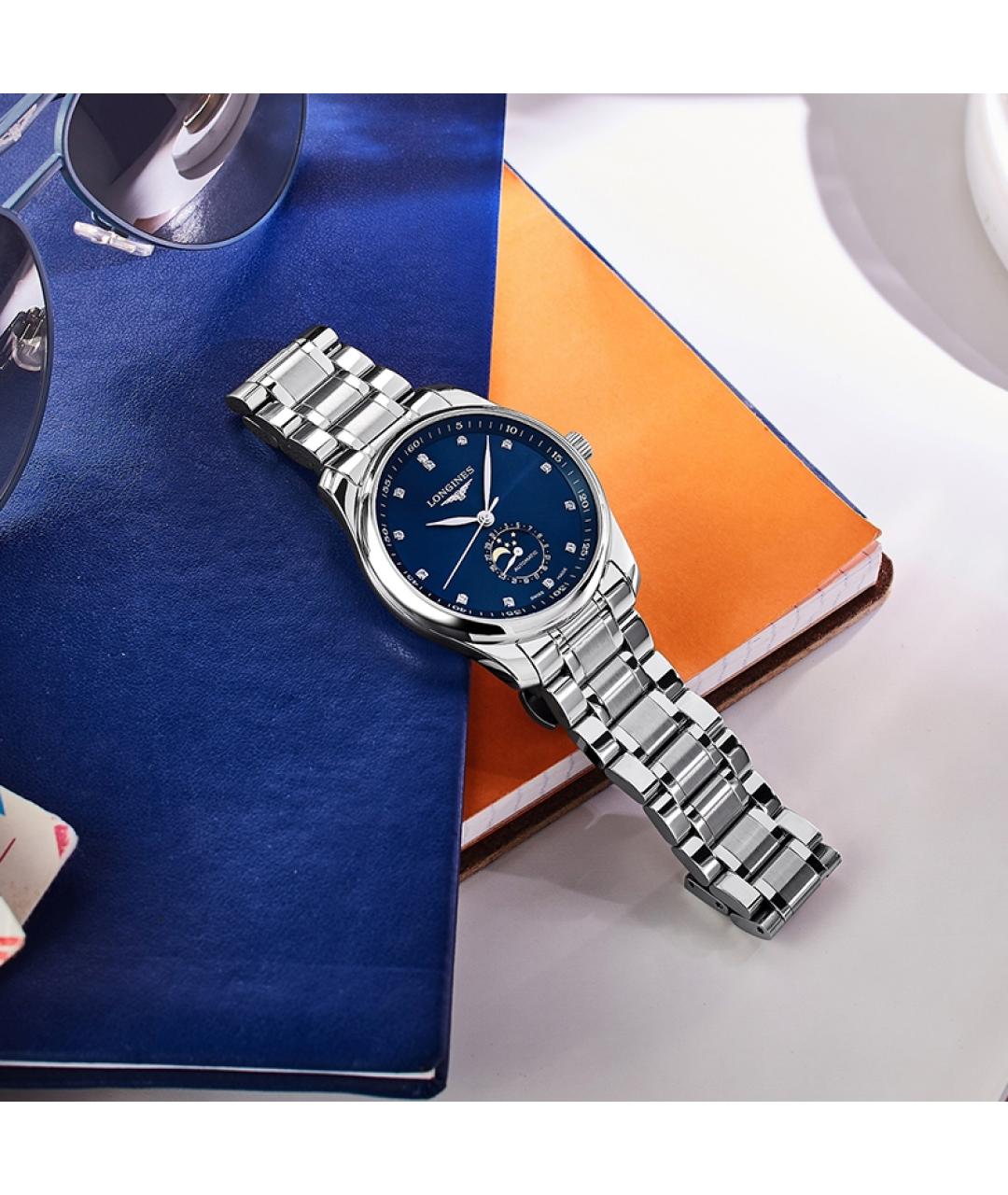 LONGINES Синие часы, фото 3