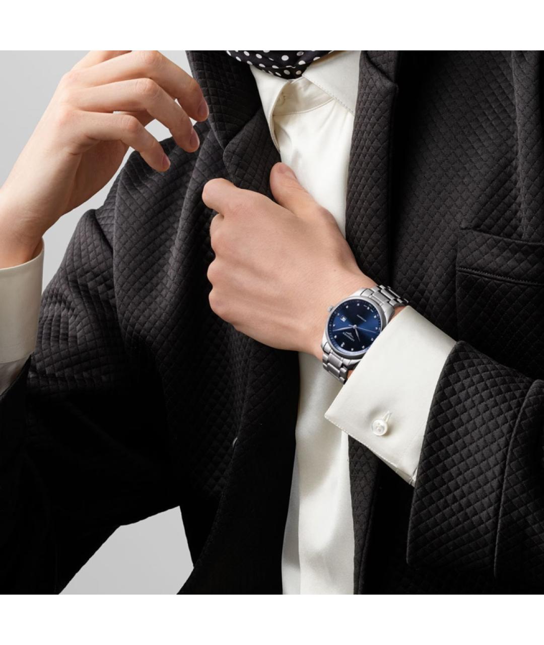 LONGINES Синие часы, фото 4