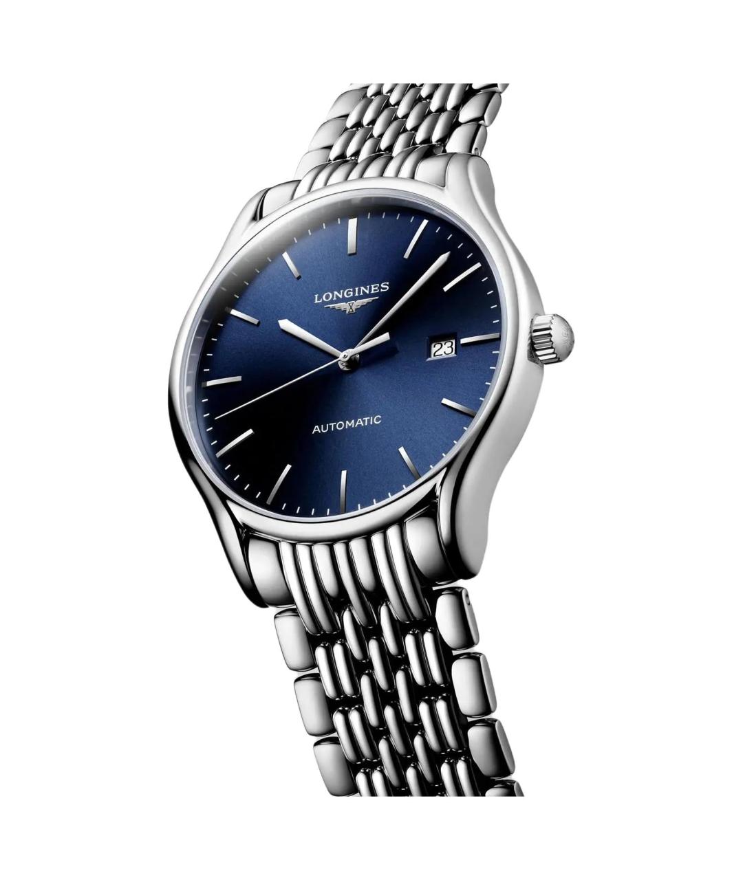 LONGINES Серебряные стальные часы, фото 5