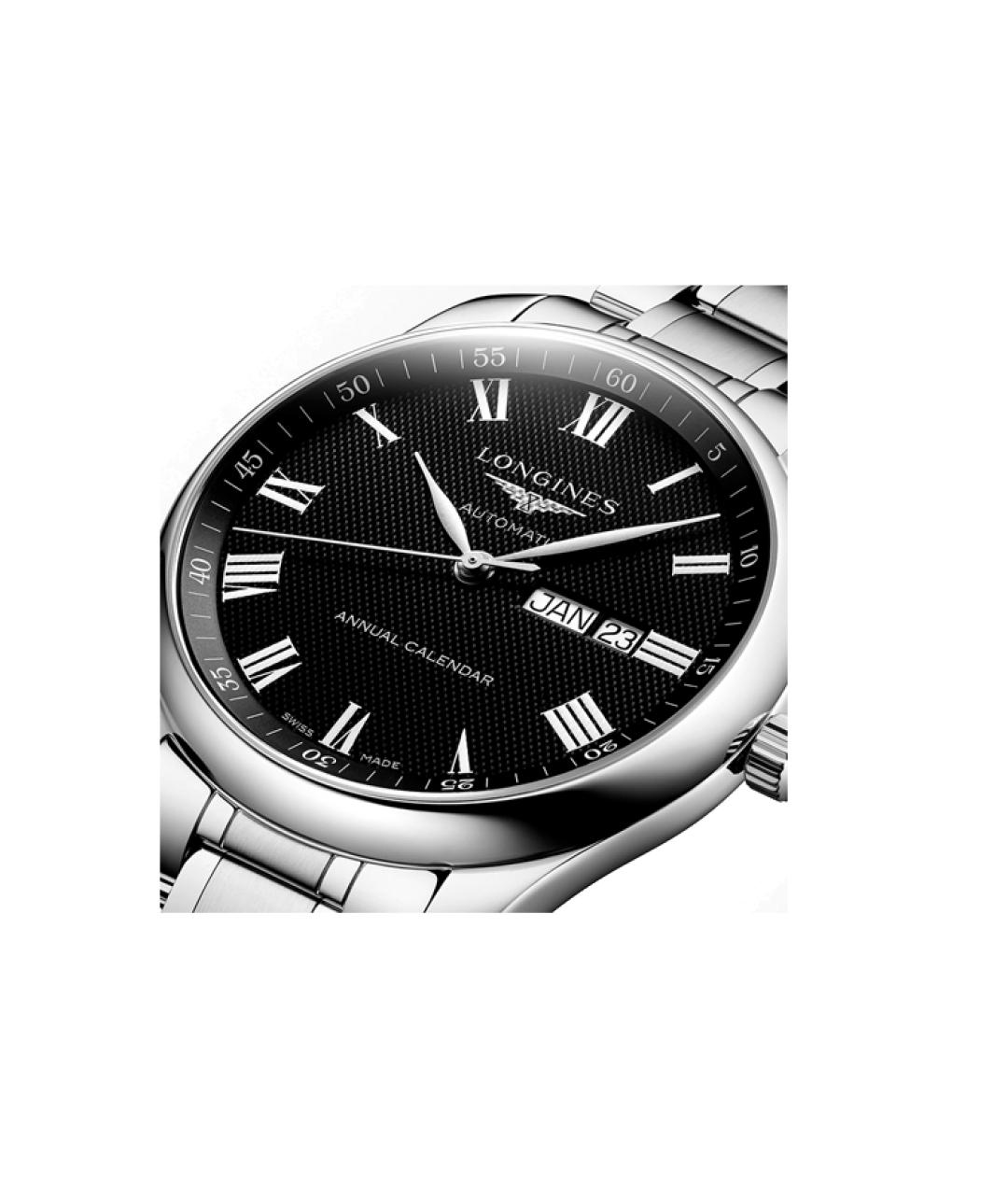 LONGINES Черные часы, фото 3