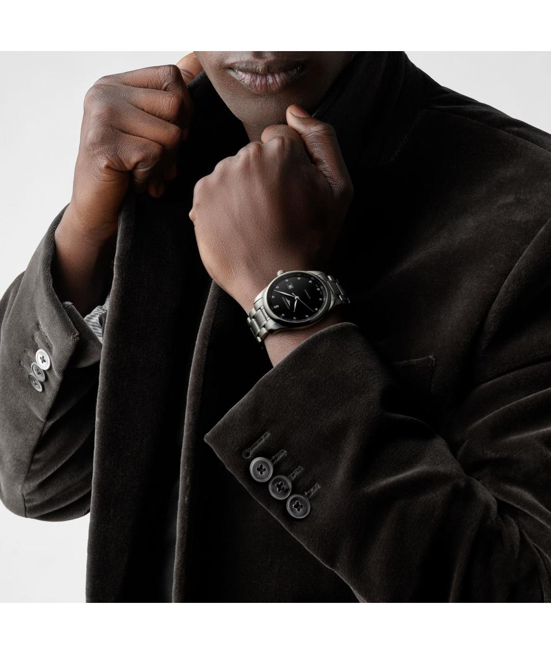 LONGINES Черные часы, фото 3