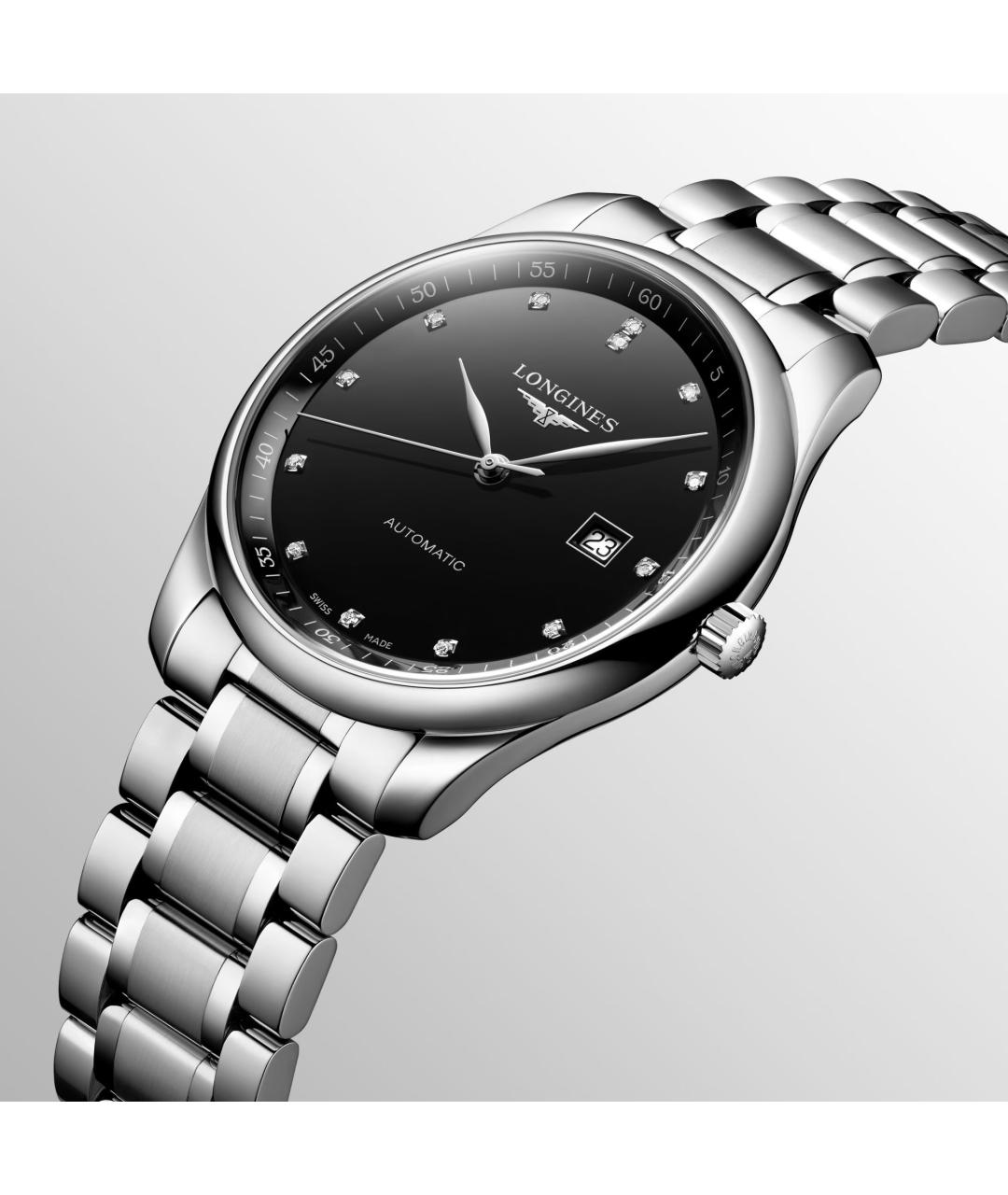 LONGINES Черные часы, фото 2