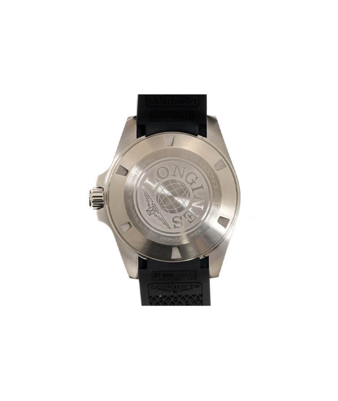 LONGINES Черные стальные часы, фото 5