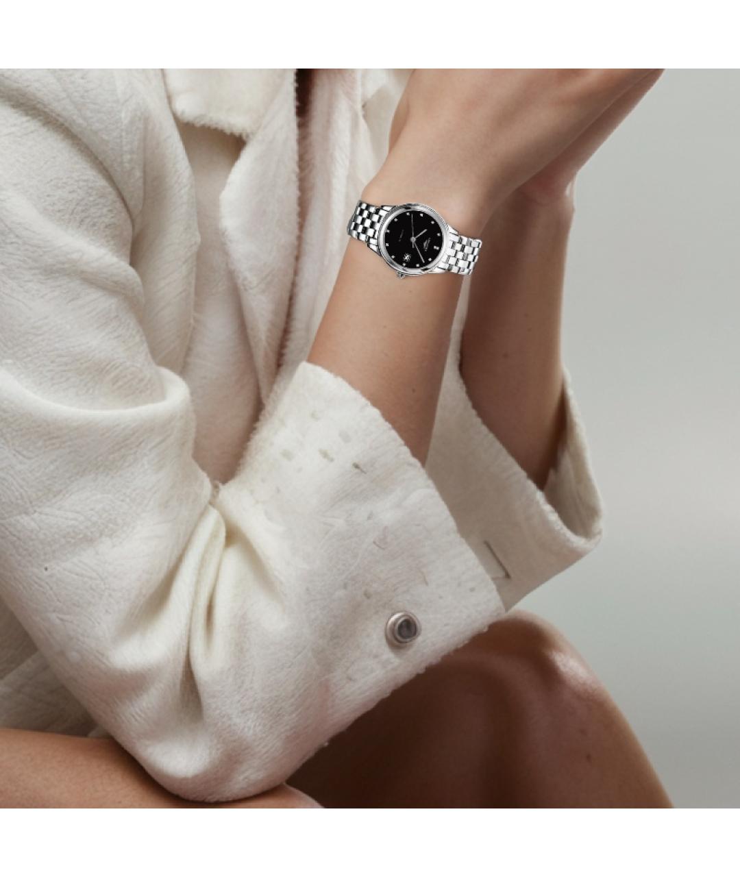 LONGINES Серебряные стальные часы, фото 5