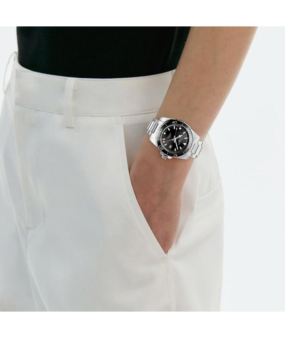 LONGINES Черные часы, фото 5