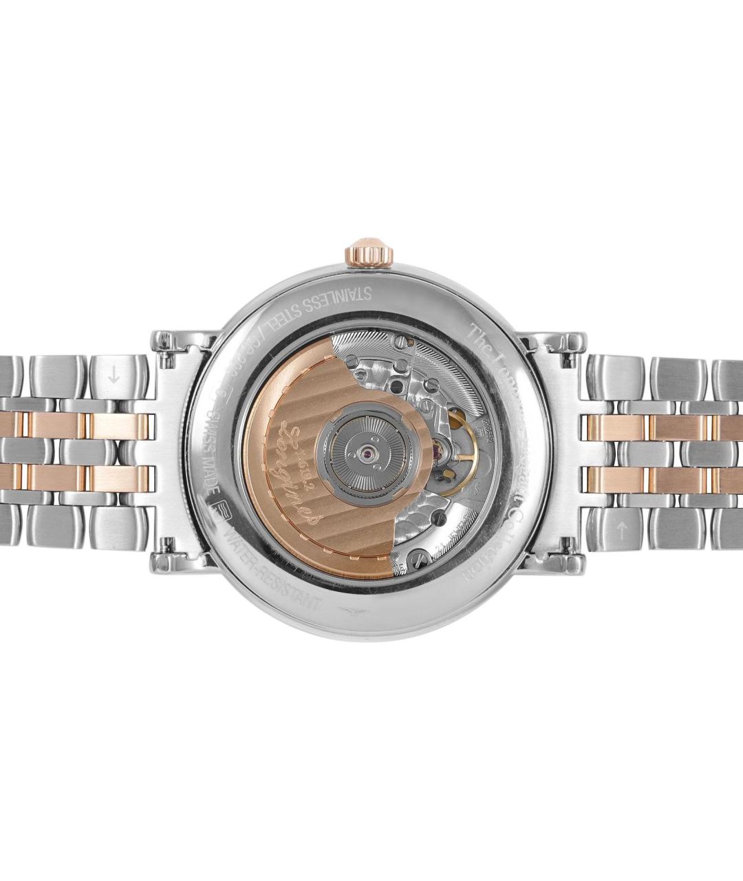 LONGINES Белые часы из розового золота, фото 4