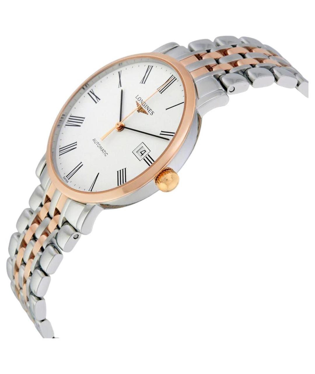 LONGINES Белые часы из розового золота, фото 3