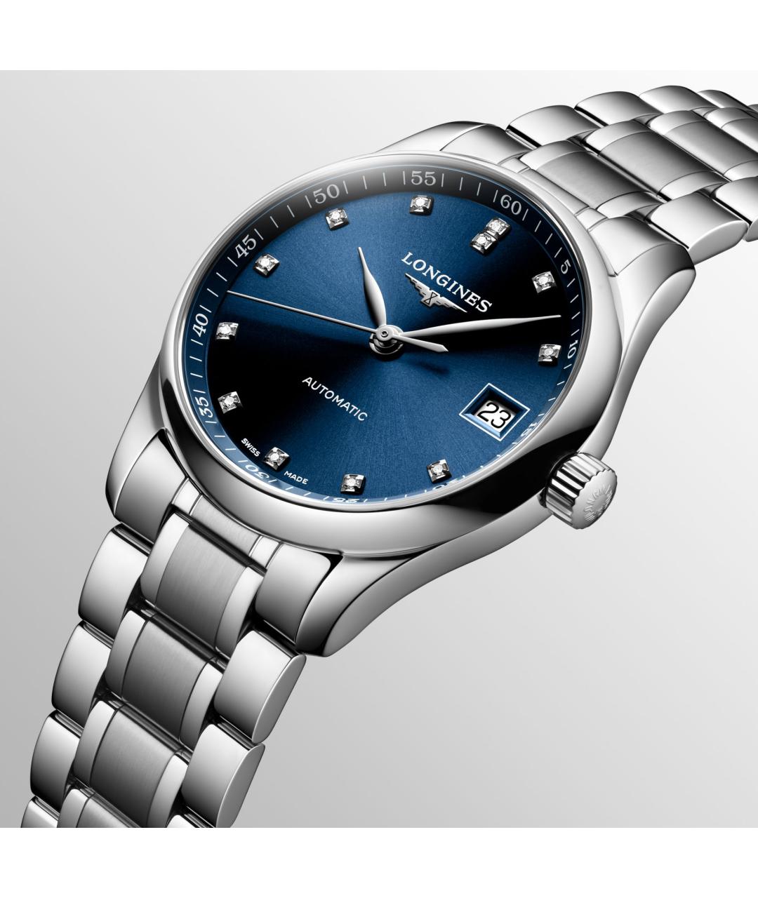 LONGINES Синие часы, фото 5