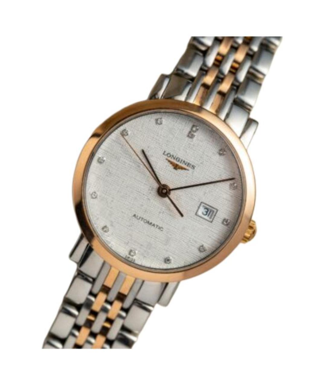 LONGINES Серые часы из розового золота, фото 4