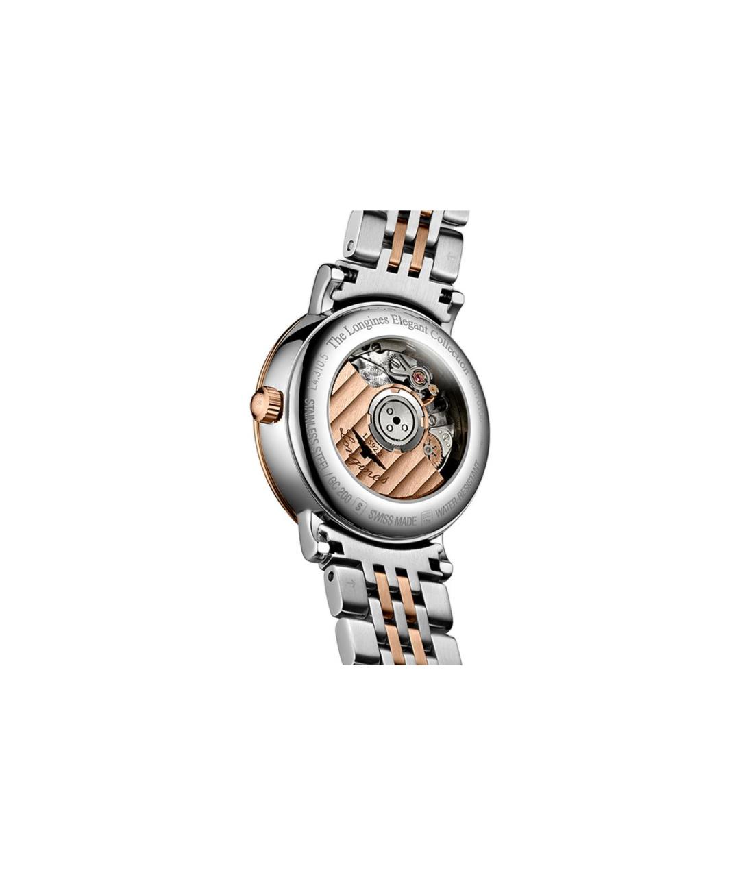 LONGINES Серые часы из розового золота, фото 2