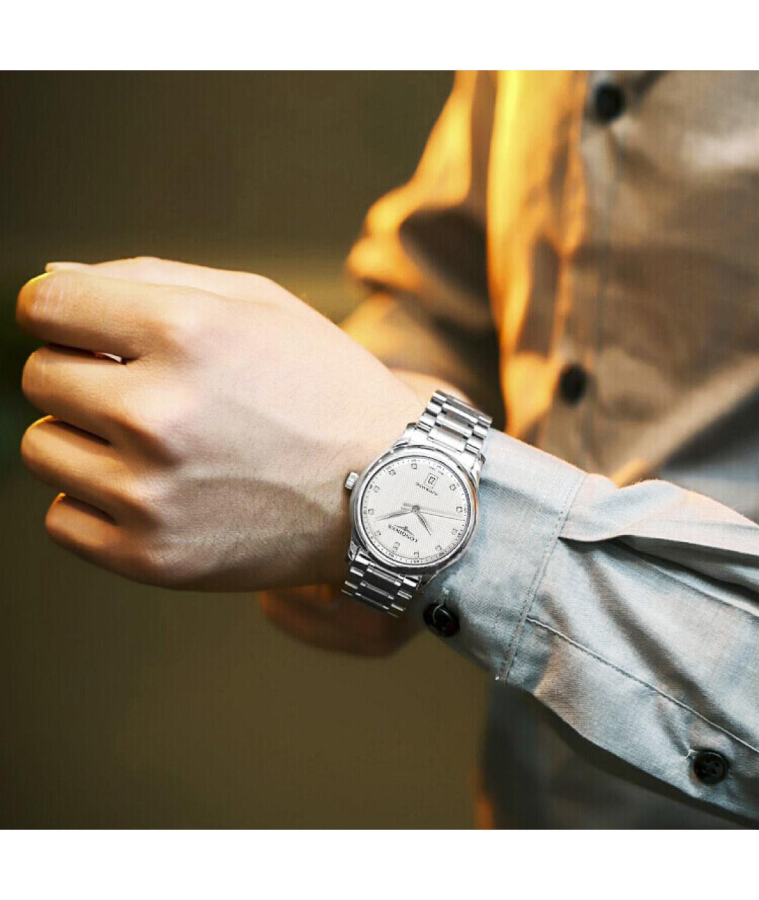 LONGINES Серебряные часы, фото 5