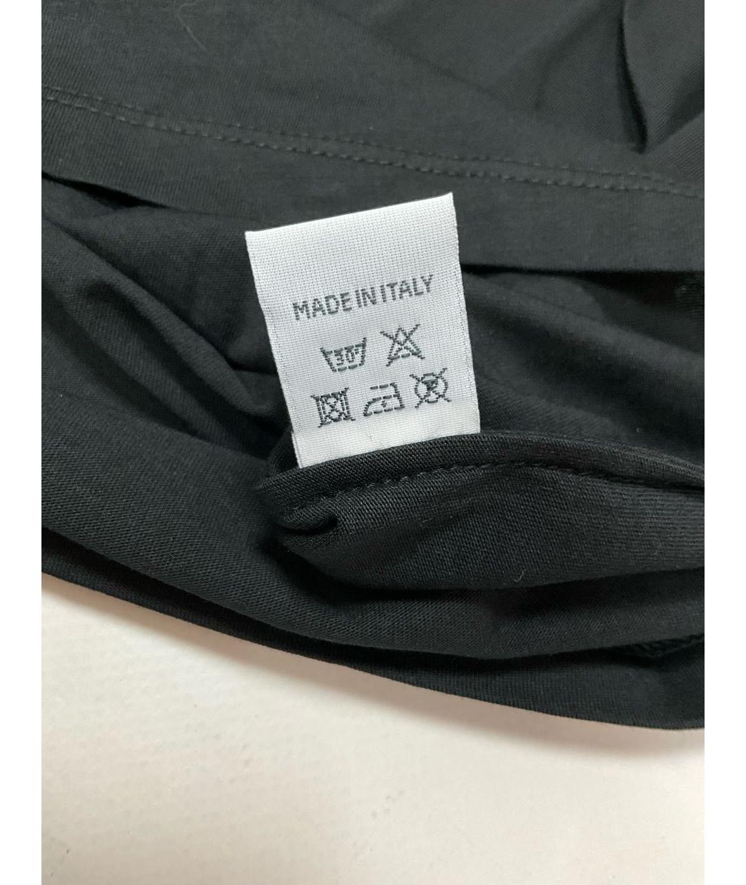 STEFANO RICCI Черная хлопковая футболка, фото 6