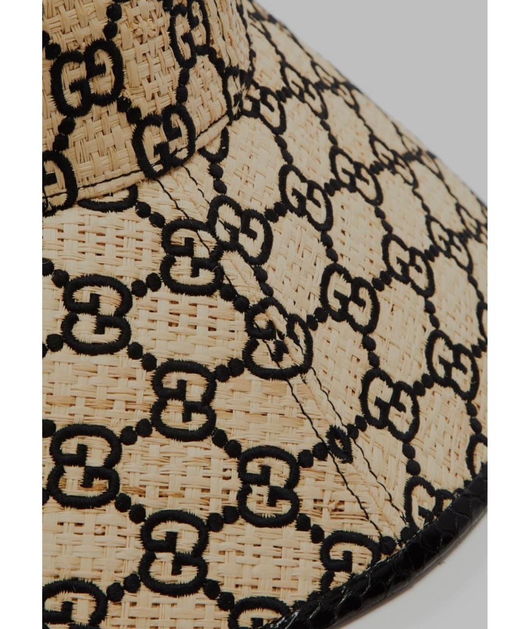 GUCCI Бежевая шляпа, фото 3