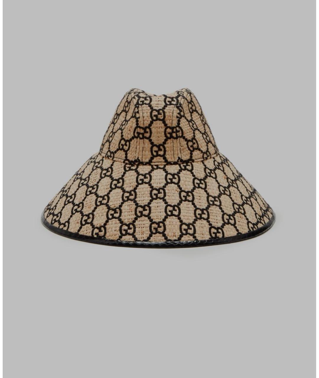 GUCCI Бежевая шляпа, фото 4