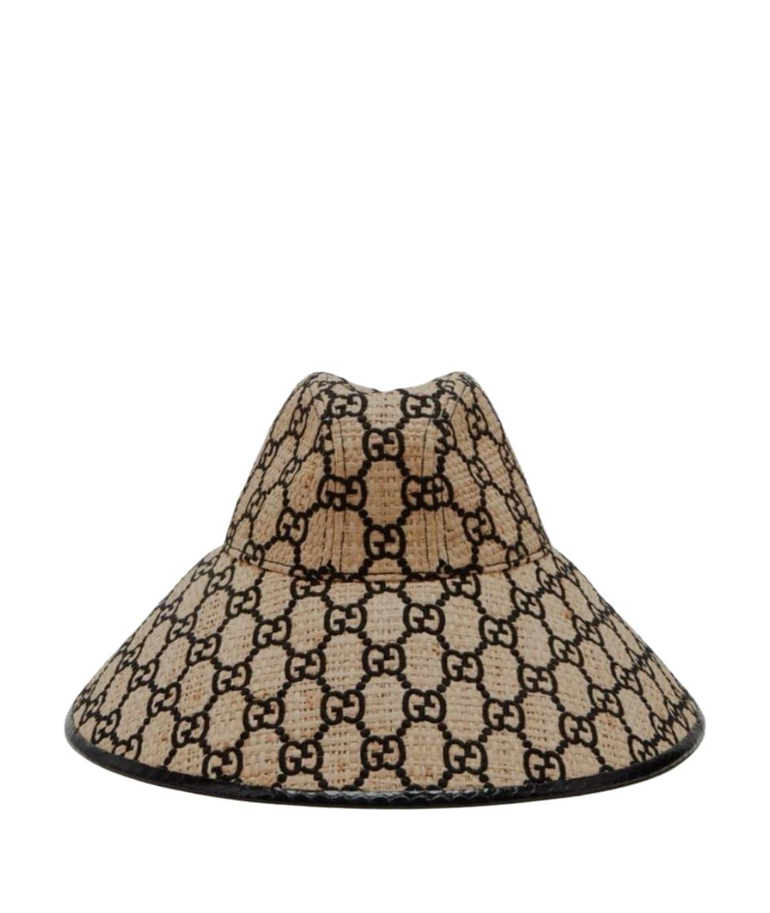 GUCCI Бежевая шляпа, фото 1