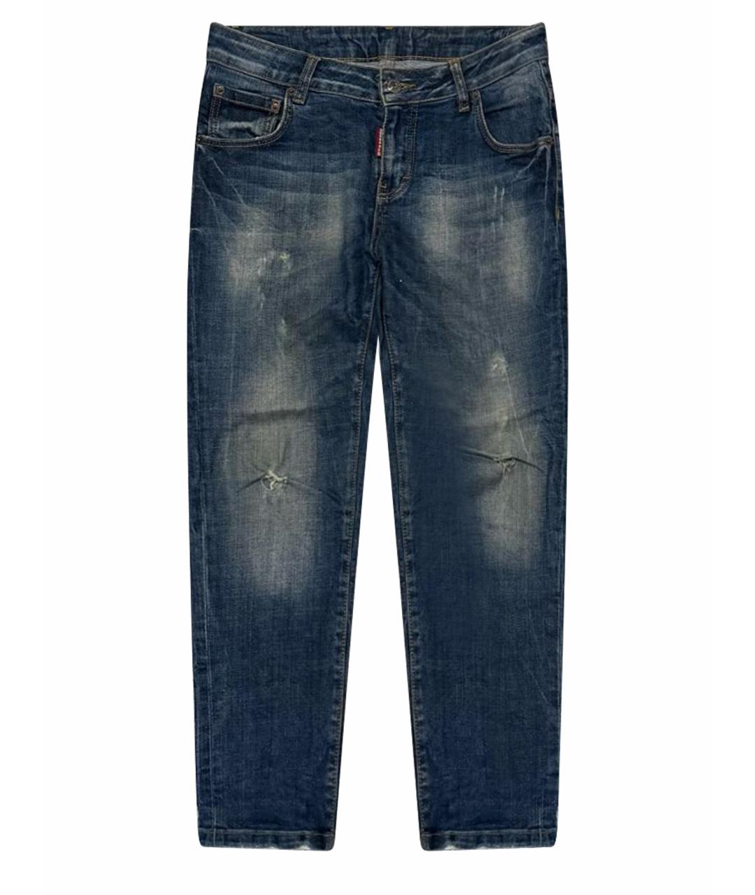 DSQUARED2 Темно-синие хлопковые джинсы скинни, фото 1